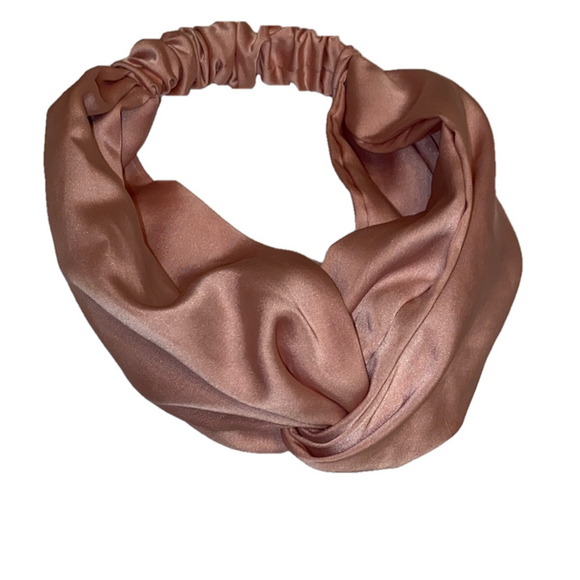 Francesca's Collections Accessories - GUC MAUVE/Pink Satin Stretchy headband